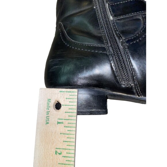 Bass Boots Womens 7.5 M Used Black Man Made Materials - Picture 11 of 16